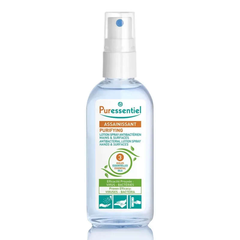 Puressentiel Purifying Antibacterial Spray Loțiune pentru mâini și suprafețe 80ml — preț și oferte