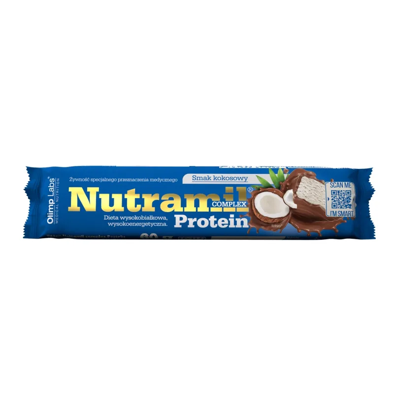 Olimp Nutramil Complex Protein, baton, aromă nucă de cocos, 60 g Olimp Labs — preț și oferte