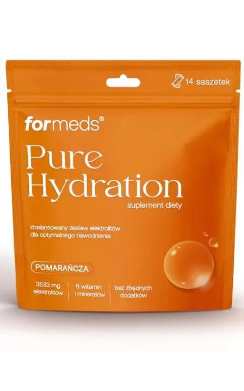 Pure Hydration electroliți aromă de portocale 14 pliculețe Formeds — preț și oferte