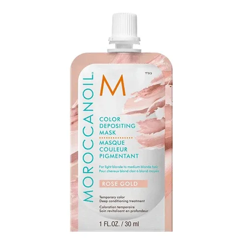 Mască de păr nuanțatoare Rose Gold, 30 ml, Moroccanoil — preț și oferte