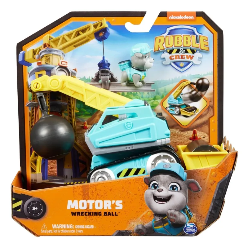 Tractorul cu bila pentru demolare al lui Rubble Patrula catelusilor, 3 ani+, Nickelodeon — preț și oferte