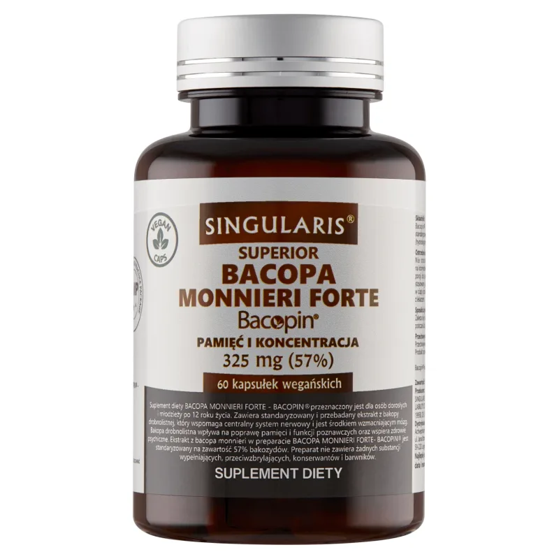 Singularis Superior Bacopa Monnieri Forte, 60 capsule vegane — preț și oferte
