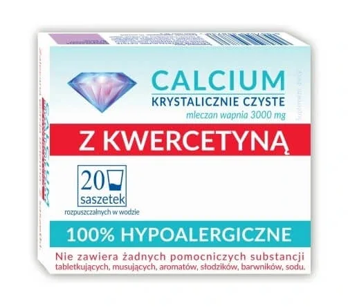 Calcium Crystal Clear cu Quercetin, 20 pliculețe Quercetti — preț și oferte