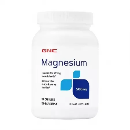GNC Magneziu 500 mg – 120 Capsule — preț și oferte