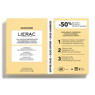 lierac Sunissime DUPLO 2x30 Capsule de bronzare — preț și oferte