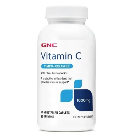 GNC Vitamina C 1000 mg cu Bioflavonoide – 90 Tablete Vegetale — preț și oferte