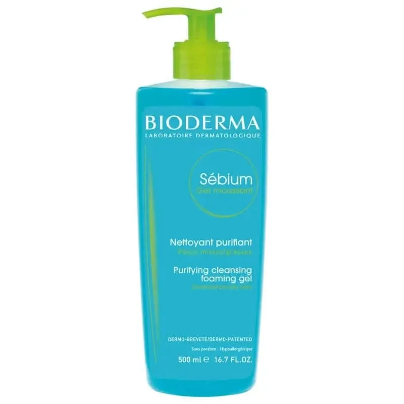 Gel mousse de curățare fără săpun Bioderma Sebium, 500ml — preț și oferte