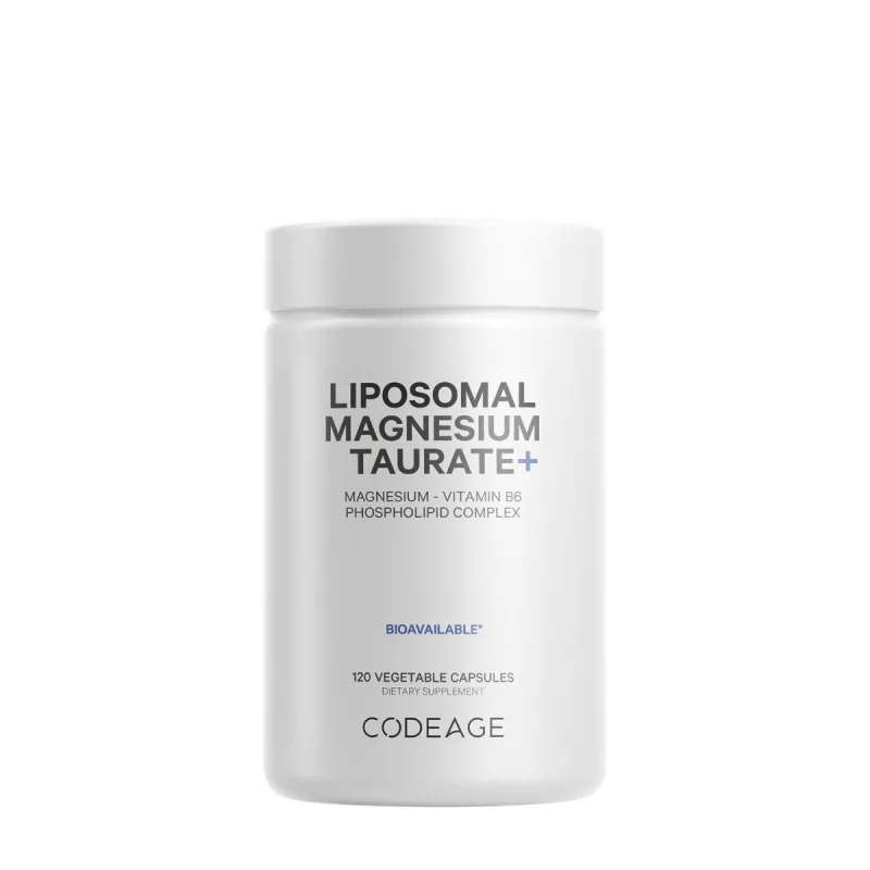 CodeAge Liposomal Magnesium Taurate+, 120 capsule veg, Gnc — preț și oferte