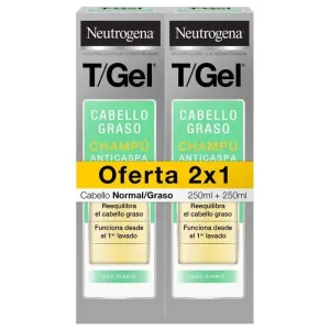 Neutrogena DUPLO T-Gel Șampon anti-mătreață Păr normal/gras, 2 x 250ml