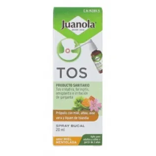 Angelini Juanola Spray bucal pentru tuse cu aromă de miere și mentă, 20 ml — preț și oferte