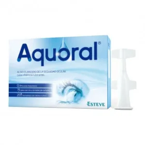 Picături oftalmice hidratante Aquoral 0,4% 5 x 20 doze unice