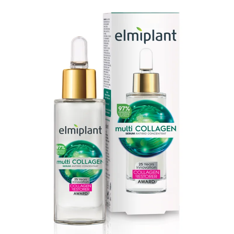 Serum antirid concentrat Multi Collagen, 30 ml, Elmiplant — preț și oferte