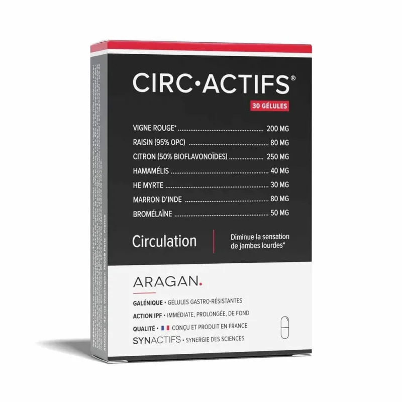 Aragan Synactifs Circulație 30 capsule — preț și oferte