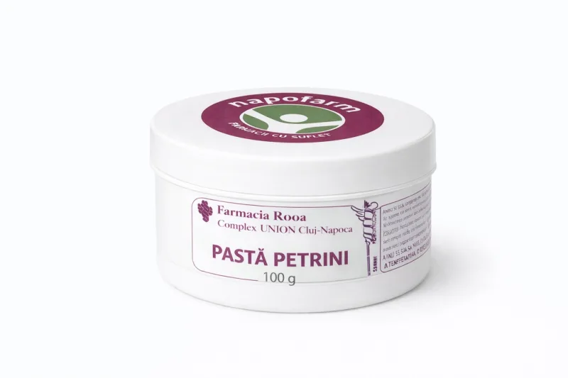 Pasta Petrini – uz extern cu zinc si talc, 100 g, Napofarm Kituri recomandate de farmacisti — preț și oferte