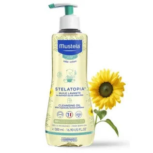 Mustela Stelatopia Ulei de baie și duș 500ml — preț și oferte