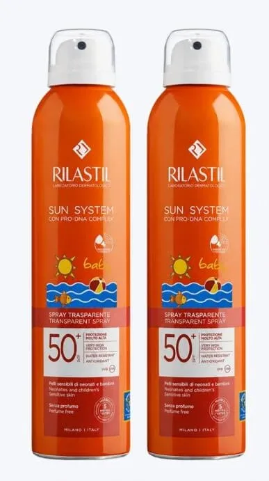 Rilastil Sun System DUPLO Baby Spray 360 SPF50+, 2 x 200 ml, Istituto Ganassini — preț și oferte