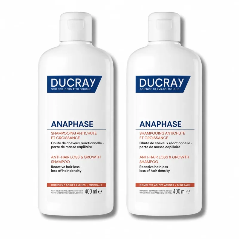 Ducray Anaphase, 2 x 400 ml - şampon împotriva căderii părului, Pierre Fabre — preț și oferte
