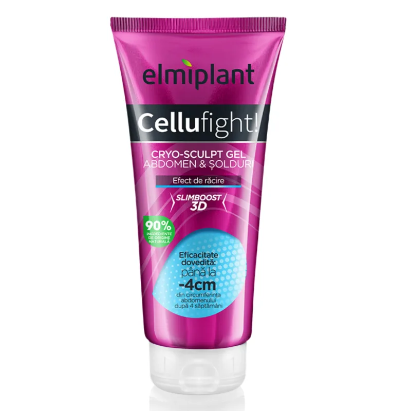 Gel pentru abdomen si solduri Cellufight Cryo-sculpt, 200 ml, Elmiplant — preț și oferte