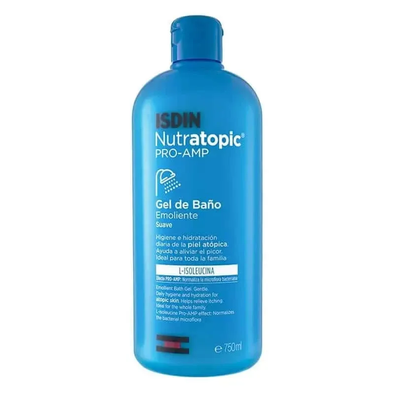 Isdin Nutratopic Nutratopic Pro-Amp Atopic Skin Gel de baie emolient, 750 ml Isdinceutics De — preț și oferte