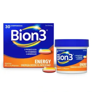 Bion 3 Energy Vitamina B și C, 30 comprimate