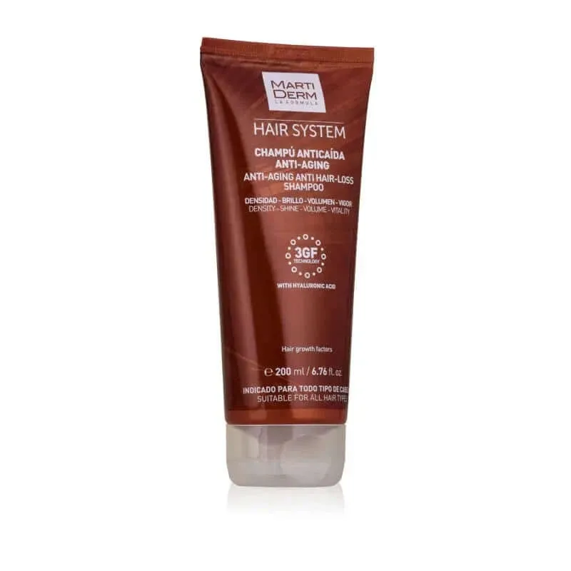Martiderm Hair System 3GF Șampon antiîmbătrânire pentru căderea părului, utilizare frecventă, 200ml — preț și oferte