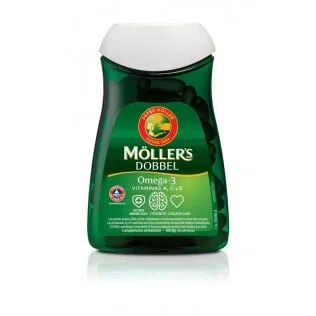 Möller's Dobbel Omega-3 112 capsule — preț și oferte