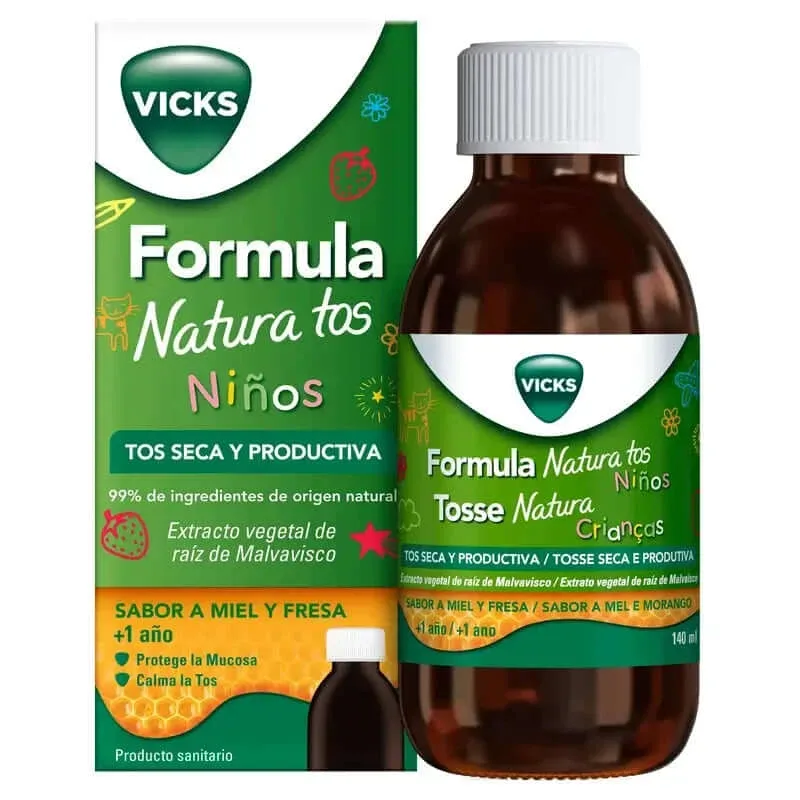 Vicks Formula Natura Copii cu tuse uscată și productivă 140ml — preț și oferte