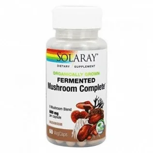 Solaray Ciuperci fermentate Complete™-60 VegCaps — preț și oferte