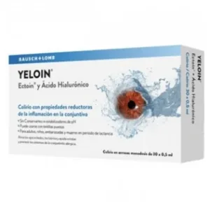 Yeloin picături oftalmologice cu doză unică 30u