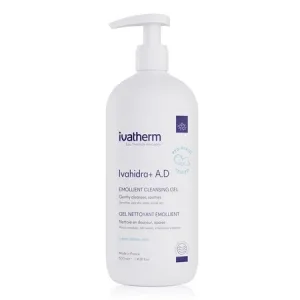 Gel de spalare emolient cu efect calmant Ivahidra+ A.D, 500 ml – Ivatherm