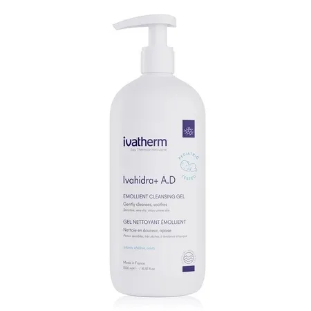 Gel de spalare emolient cu efect calmant Ivahidra+ A.D, 500 ml – Ivatherm — preț și oferte