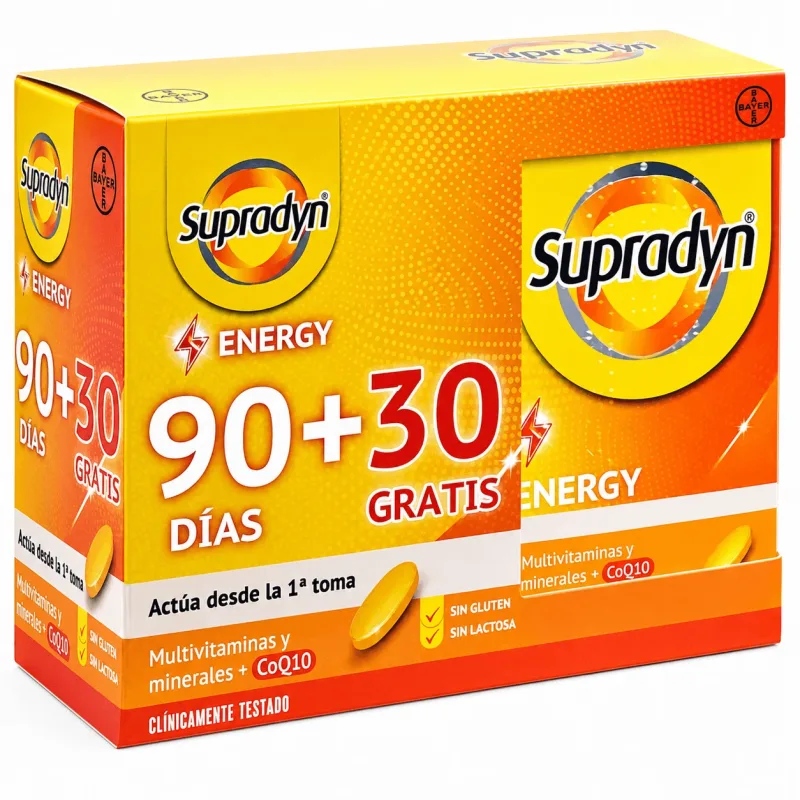 Supradyn Energy cu Coenzima Q10, 90+ 30 comprimate, Bayer — preț și oferte