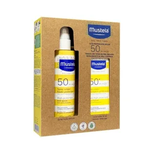 Mustela PACK Infant Sun Milk SPF50+ față 40ml + corp SPF50+ 200ml — preț și oferte
