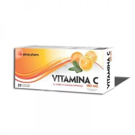 VITAMINA C 180 mg , 20 comprimate masticabile , Slavia Pharm — preț și oferte
