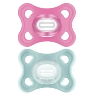MAM Comfort Soother silicon 3-12M verde/roz 2u