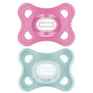 MAM Comfort Soother silicon 3-12M verde/roz 2u — preț și oferte