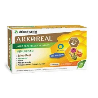 Arkoreal Royal Jelly imunitate fără zahăr 20 fiole Arkopharma — preț și oferte