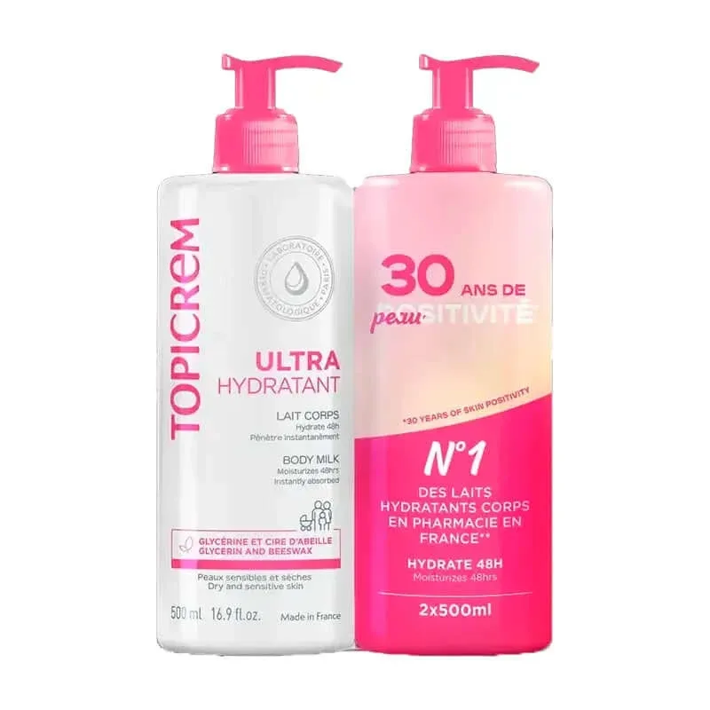 Topicrem DUPLO Ultra lapte hidratant 2x500ml — preț și oferte