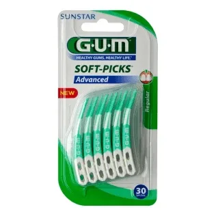 GUM Soft Picks Advanced 650 REGULAR, 30 unități — preț și oferte