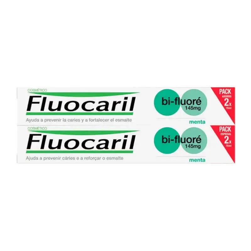 Fluocaril DUPLO Bi-Fluoride Mint Paste 145mg 2x75ml — preț și oferte