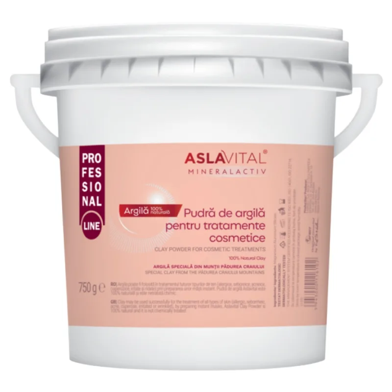 Argila pentru tratamente cosmetice 750 g, Aslavital — preț și oferte