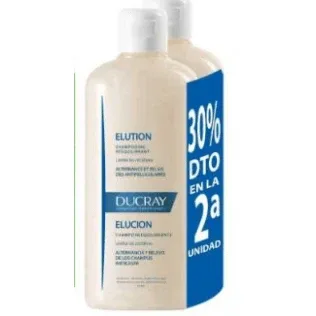 Ducray DUPLO Șampon de eluție pentru utilizare frecventă/sensibilă, 2X400ml — preț și oferte