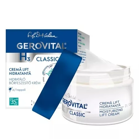 Crema lift hidratanta de zi H3 Classic, 50 ml, Gerovital — preț și oferte