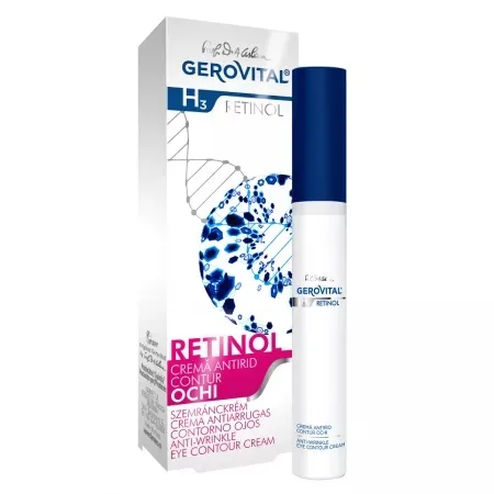 Crema antirid contur ochi H3 Retinol, 15 ml, Gerovital — preț și oferte
