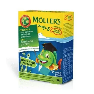 Möller's Omega-3 Gummy Fish 45 bucăți — preț și oferte