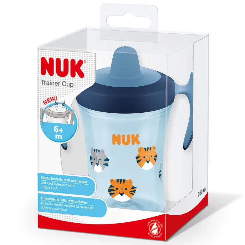 Cana trainer albastra,+6 luni, 230 ml, Nuk Evolution — preț și oferte