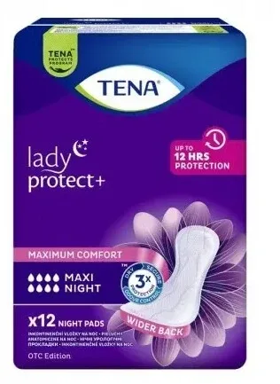 Însușiri anatomice, Tena Lady Maxi Night, 12 bucăți — preț și oferte