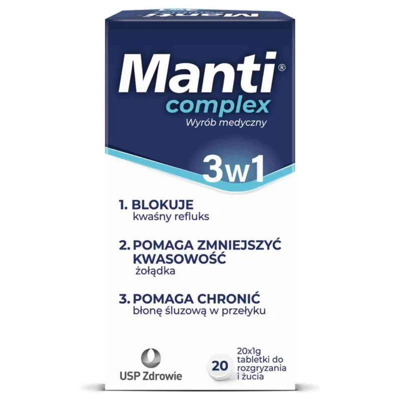 Manti Complex, 20 comprimate masticabile USP — preț și oferte