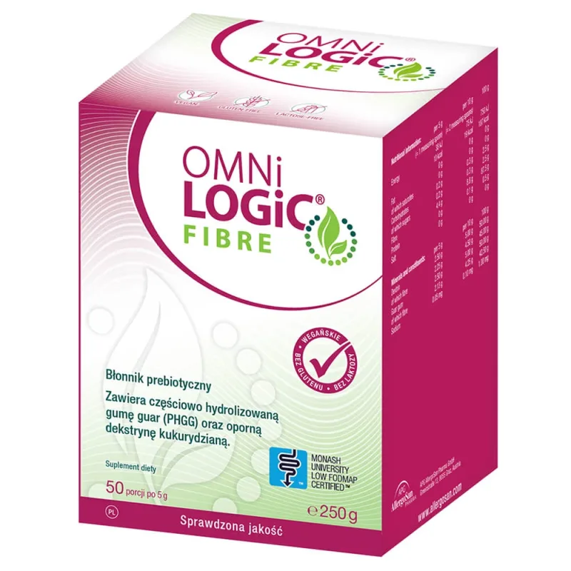 OmniLogic Fibre, fibre naturale, pulbere, 250 g Institut AllergoSan — preț și oferte