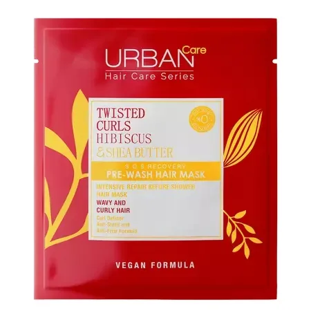 Masca pentru par cret pre-samponare cu Hibiscus si unt de Shea, 50 ml, Urban Care — preț și oferte